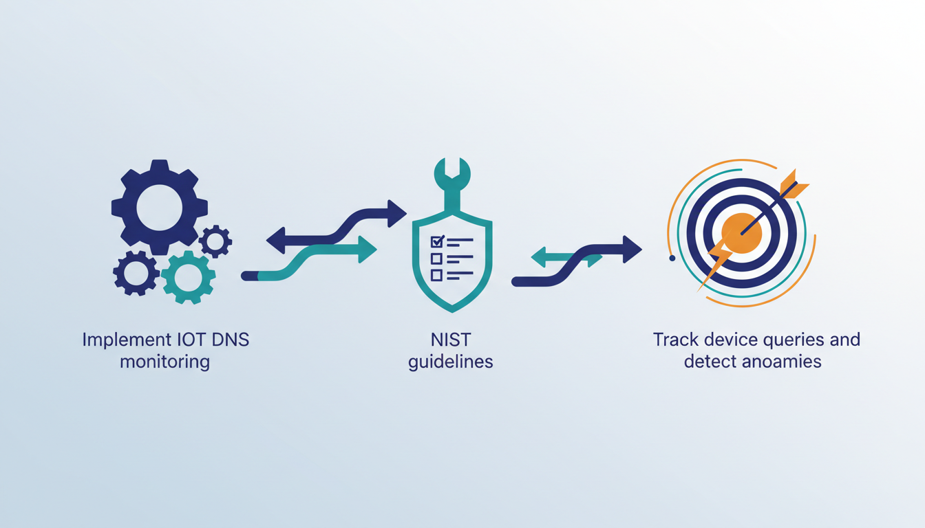 Conceptual illustration for Real-World Application of DNS Security in IoT and Enterprise